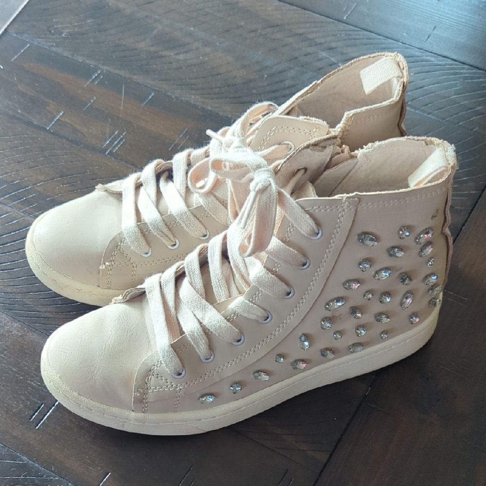 Zara Girls Rhinestones High Tops